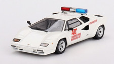 TSM MODEL, LAMBORGHINI Countach Safety Car GP Monaco 1982 blanc, échelle 1/43...
