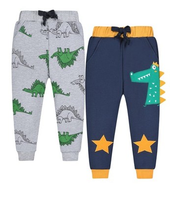 2 Pack Kids Boys Joggers Dinosaur Cotton Toddler Sweatpants ...