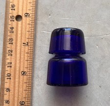 Pretty Cobalt Blue Bottle & Cap - Very Small - dug at New Mexico Ghost Town!