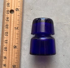 Pretty Cobalt Blue Bottle & Cap - Very Small - dug at New Mexico Ghost Town!