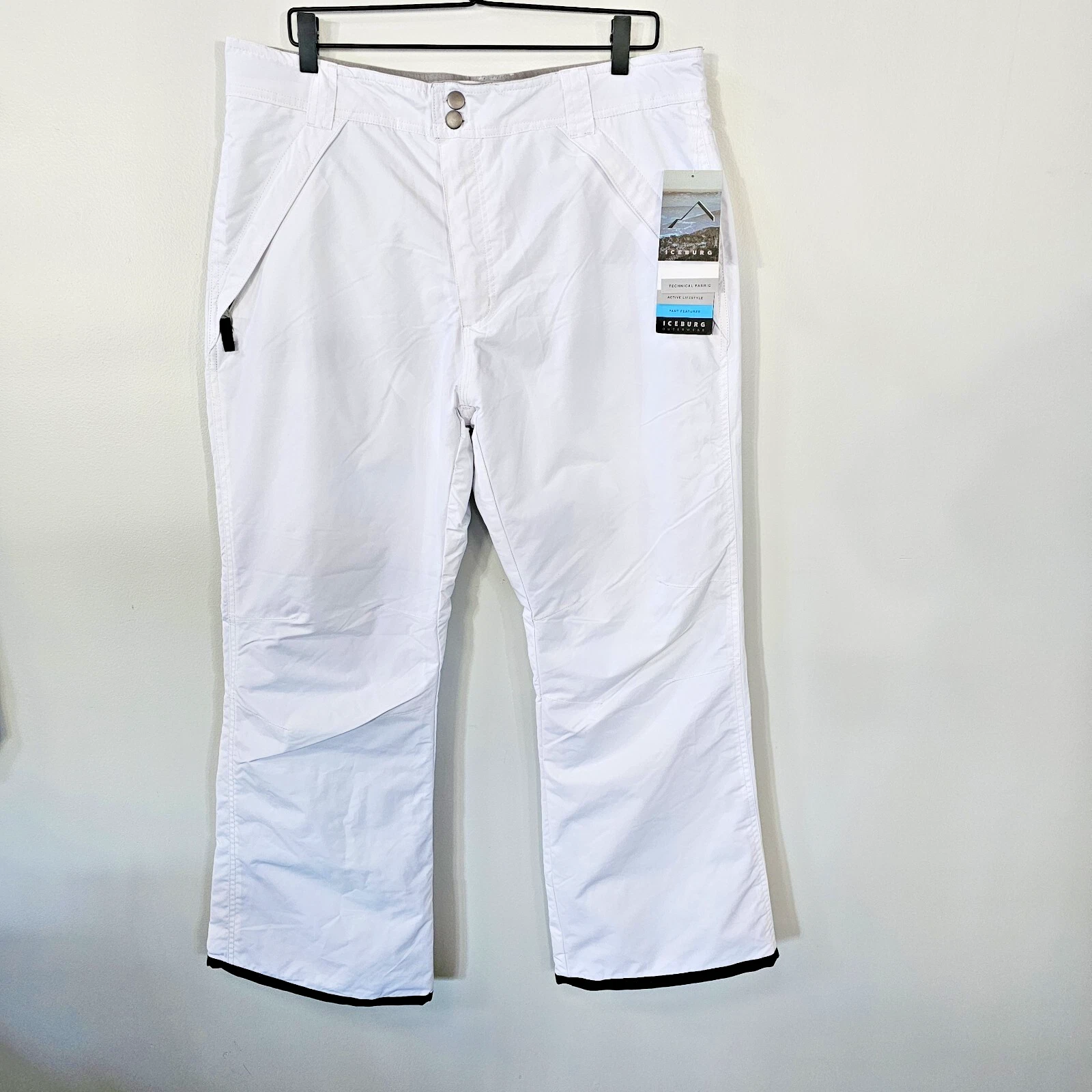 Womens Snow & Ski Pants Snowboarding Snowpants Iceburg White Size Large L New