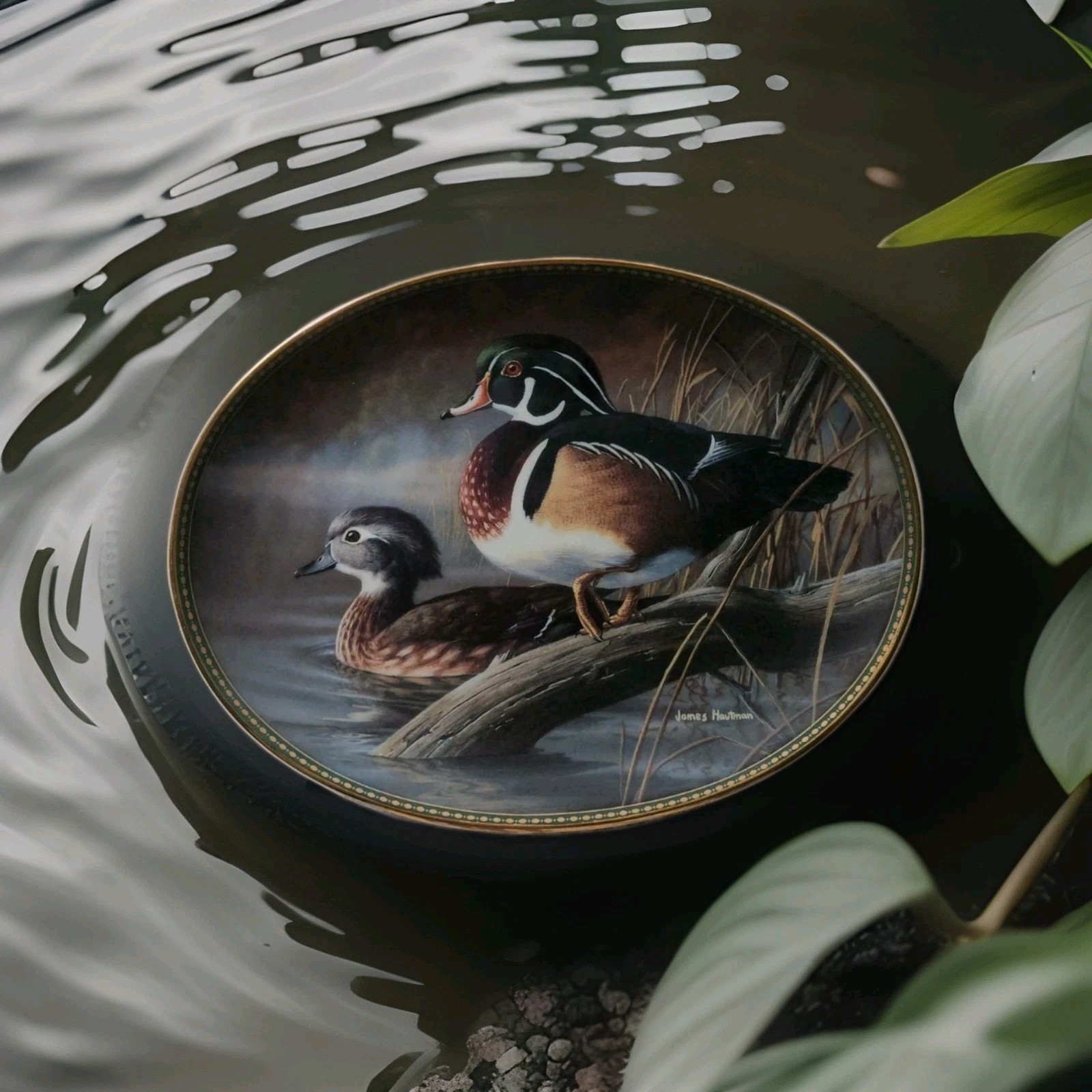 Jim Hautman's Wildlife Collection Set Of Three, Decorative Plates Signed