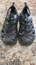 Hoka One One Hopara Men  s Black Slip-On Sport Sandals Synthetic Rubber 10