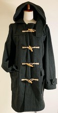 Margaret Howell Wool Dark Grey Duffle Coat Size Medium 35.4" Length