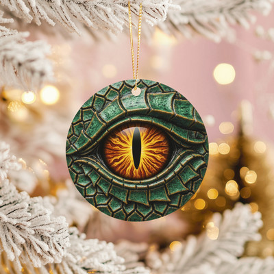 Dragon Eye Ornament Fantasy Reptile Eye Mythical Beast Decor Christmas Gift