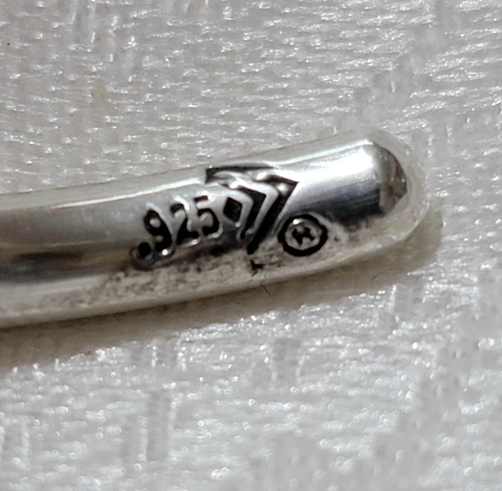 SOLID STERLING SILVER ROUND & SHINY PLAIN DESIGNE… - image 10