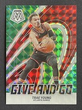 Trae Young 2023-24 Panini Mosaic Give And Go Green Mosaic #10