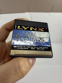 Blue Lightning (Atari Lynx, 1988) Cartridge With Manual TESTED!