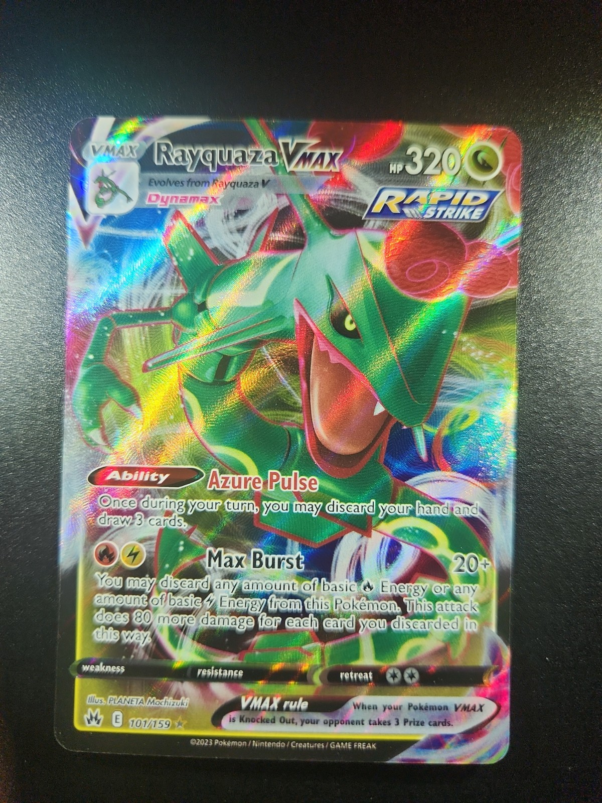 Rayquaza VMAX 101/159 SWSH: Crown Zenith Holo