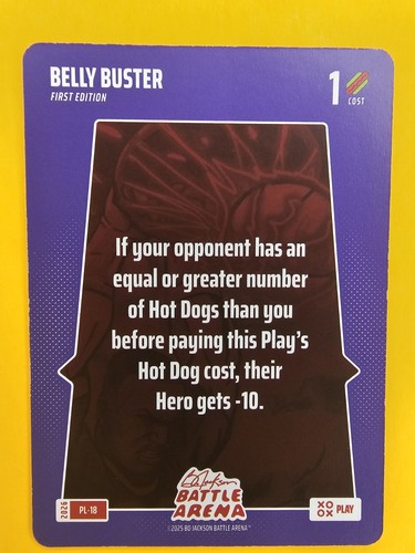 2026 Bo Jackson Battle Arena 1st Ed. Belly Buster Plays #PL-18