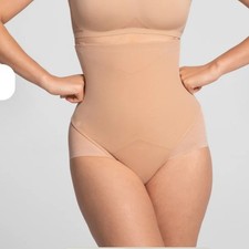 Honeylove SuperPower High Waisted Shapewear Brief Sand Women L Sculpt Shaping