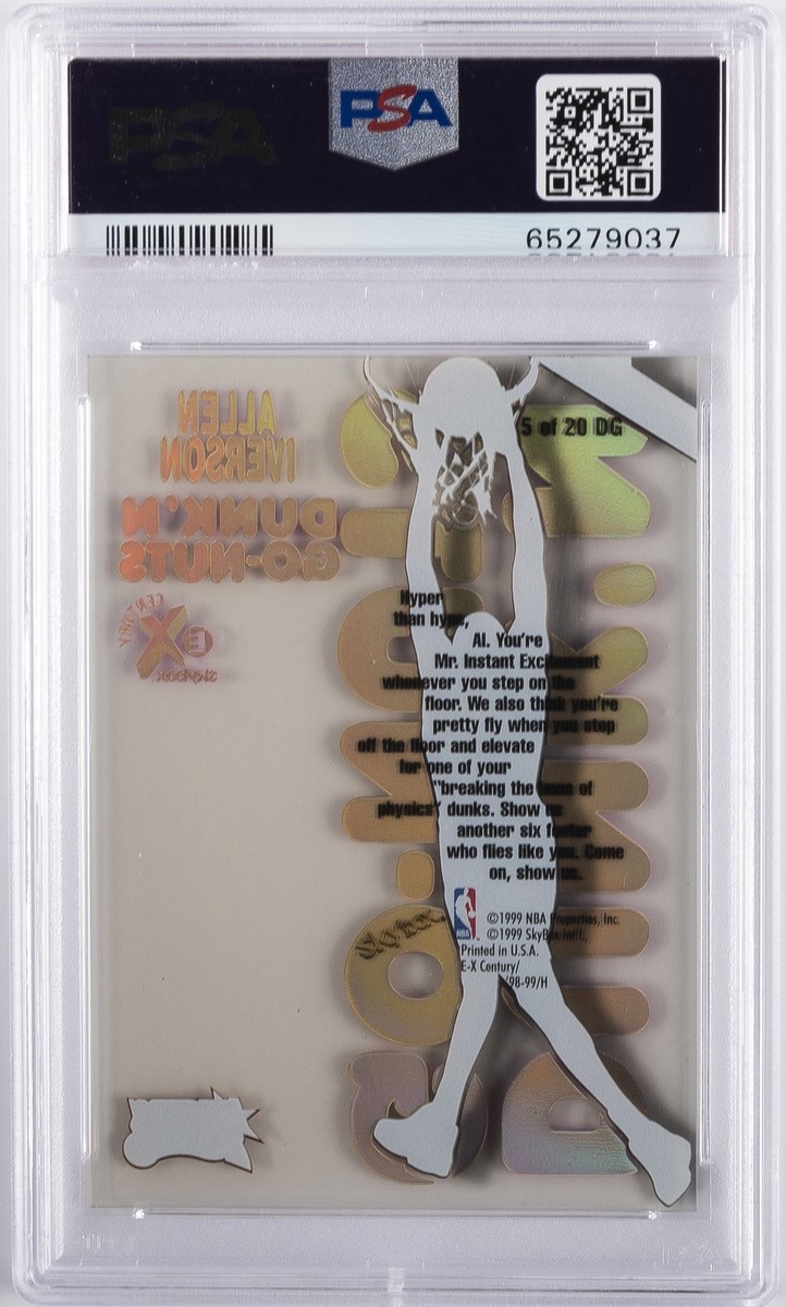 1998-99 Skybox E-X Century - Dunk'n Go-Nuts Allen Iverson #5 DG