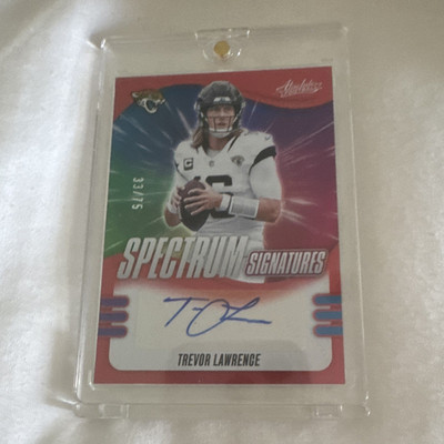 Panini 2025 Absolute Trevor Lawrence Jaguars Spectrum Signatures Red Auto /75 🔥