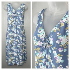 Gap Size Medium Blue Floral Dress Y2K Romantic Feminine Cottagecore Coquette