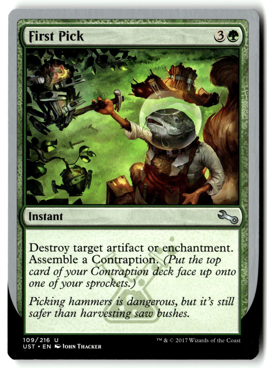 First Pick 109 Uncommon Unstable Magic: The Gathering Near Mint