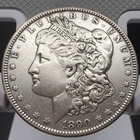 1890  MORGAN SILVER DOLLAR 90% SILVER $1 US COIN  Vf Details.