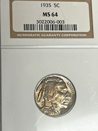 1935 Buffalo Says NGC MS64 But 25 Yr Old Slab IT'S WAY UNDER GRADED 65 /65+ COIN