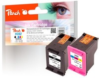 Peach H302 Spar Pack DruckköPfe (Bk, C) Ersetzt HP No. 302, F6U66AE, F6U65AE FüR
