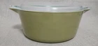 Vintage Pyrex 475-B 2 1/2 Qt Green Casserole Dish Mixing Bowl With Lid