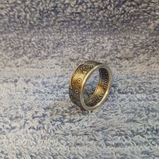 2004 90  Silver Kennedy Half Dollars  size 10-1/2 coin ring handmade