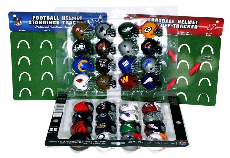 NFL HELMET TRACKER 32個セット Riddell 32 Piece NFL Helmet Tracker Set - Gumball Size