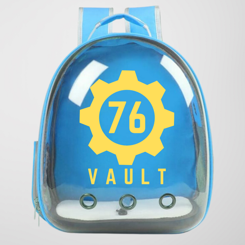 Retro Style Big Backpack Property of Vault Style W Tumbler Glow In Dark Old - Picture 2 of 3