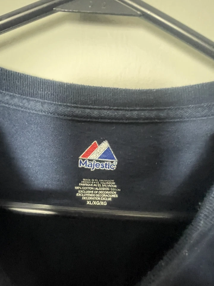 Boston Red Sox Jersey T Shirt Majestic Dustin Pedroia MLB Baseball Blue Size XL — 第 4/4 张图片