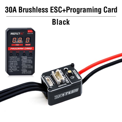 ROCKET-RC MINI 28 Pro 30A Bürstenloser ESC BEC 3A 6V/7,4V für 1/28 1/27 RC Auto - Picture 16 of 33