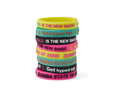 Zumba Bold Is The New Basic Rubber Bracelets