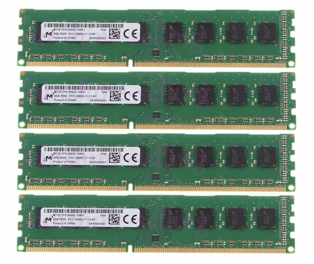 Memoria RAM Dell 16GB (4x4GB) DDR3 1600MHz – Kit Buffered Per Desktop OptiPlex 790 990 3020