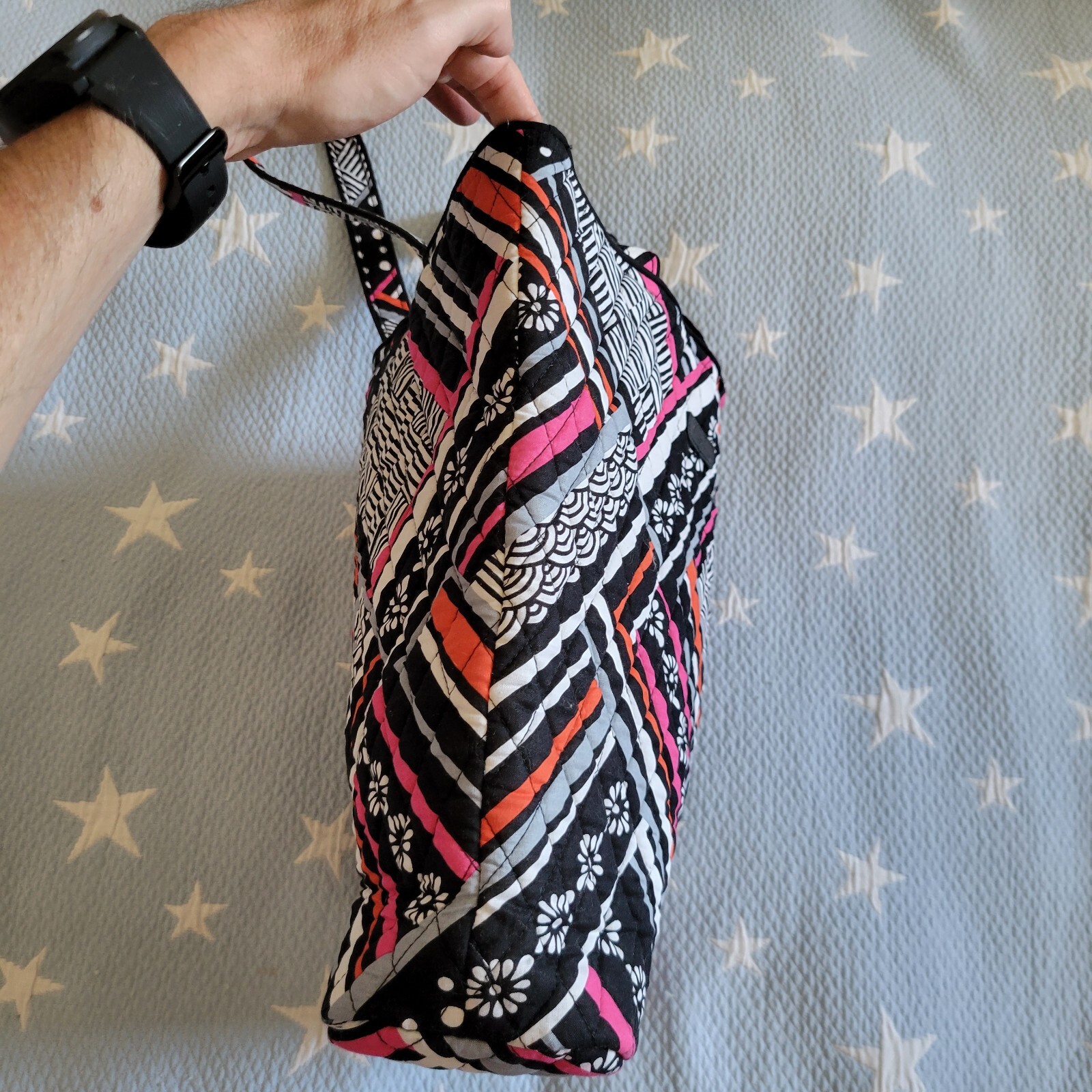 Vera Bradley patchwork pattern tote bag - image 3