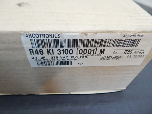 100X ARCOTRONICS R46KI31000001M CAPACITOR Film Suppression X2 0.1uF 100nF 275VAC - Picture 2 of 6