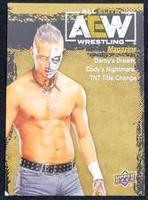 2021 UPPER DECK AEW DARBY ALLIN MAGAZINE GOLD PARALLEL