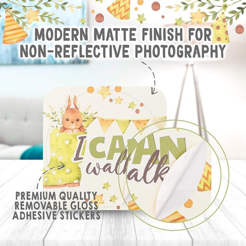 Set of 24 Baby Monthly Milestone Stickers Unisex 1st Year Holidays Life Events - Picture 5 of 9