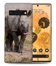 CASE COVER FOR GOOGLE PIXEL|RHINOCEROS RHINO CALF BABY #1