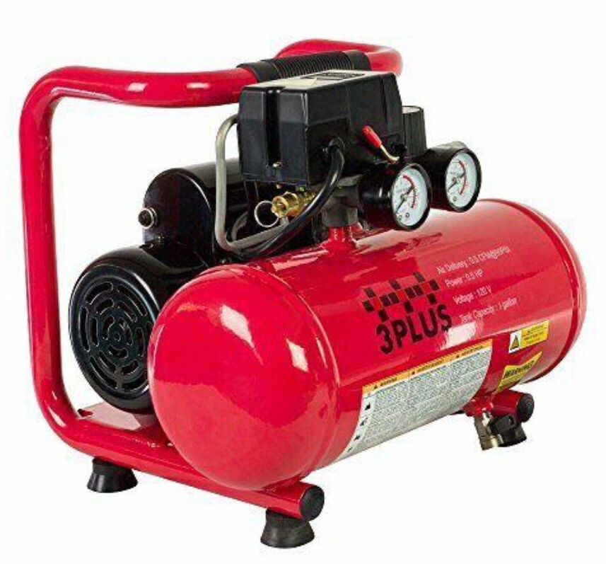 3PLUS HCB050401 18 号 Brad Nailer 和静音空气压缩机组合全新/开箱 — 第 2/4 张图片