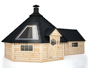 Nordlog Grillkota 16 5 M Mit Glasdach 1 9 M Anbau Grillhutte Gartenhaus Kota Ebay