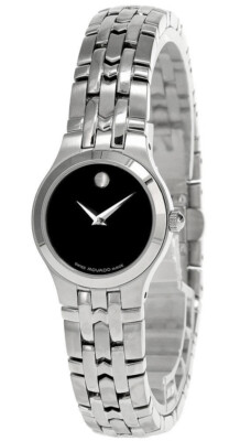 MOVADO Stainless Steel Black Museum Dial Women's Watch 84 E4 1832