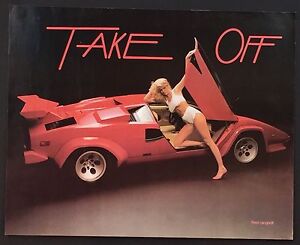 Take Off Ferrari Bikini Sexy T & A Vintage Poster 20 x 16 ...