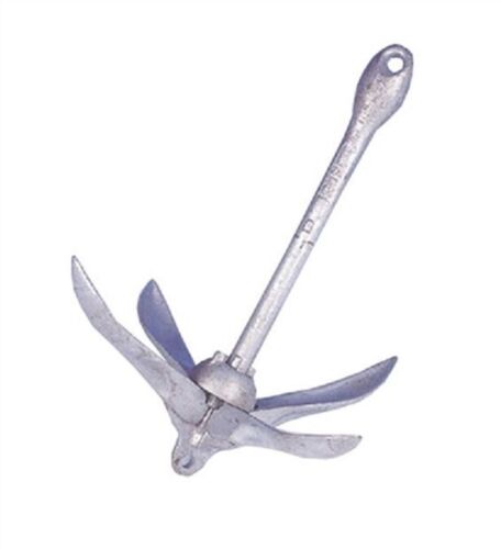 Ancla de grapnel plegable - galvanizado en caliente - bote bote bote bote bote pesca kayak - Imagen 3 de 7