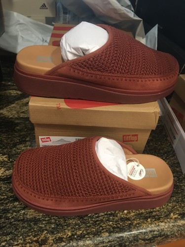 NEW Womens Fitflop Crochet Mules Clogs Shoes, size 7