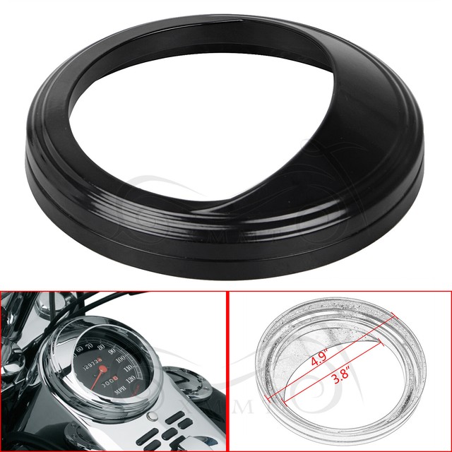 5" Speedometer Gauge Bezel Cover Trim Ring Visor For Harley Softail Dyna FLHR FL eBay