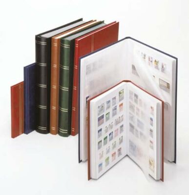 LINDNER Classeur Pour Timbres Standard 32 Pages Blanches - Format 230 X 305 X 25 Mm - Noir