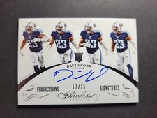 2015 Panini Flawless DAVID COBB #17/25 RC Progressions Signatures Titans