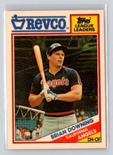 1988 Topps Revco League Leaders #23 Brian Downing Baseball Card Angels
