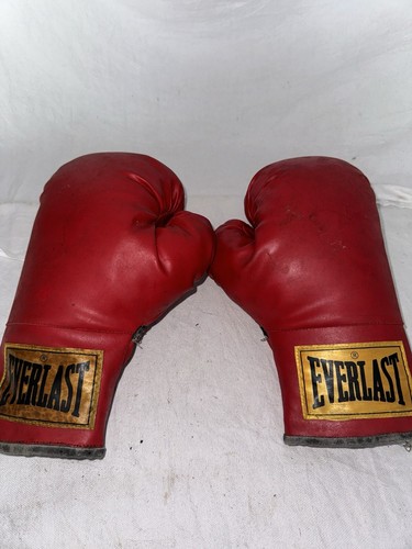 Everlast Laceless Training Gloves For Heavy Bag & Mitt Work Red