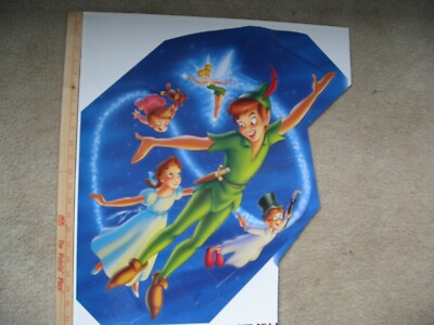 Disney Cardboard Cut-Out - Peter Pan - Approx. 23'' x 19'' - Tinkerbell, Wendy