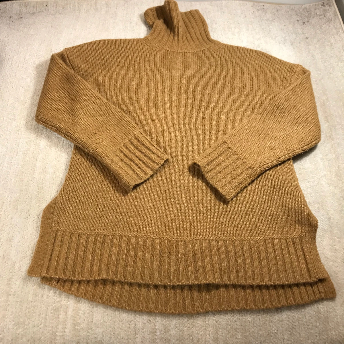 Everlane Sweater Womens Medium Pullover Chunky Turtle Neck Brown