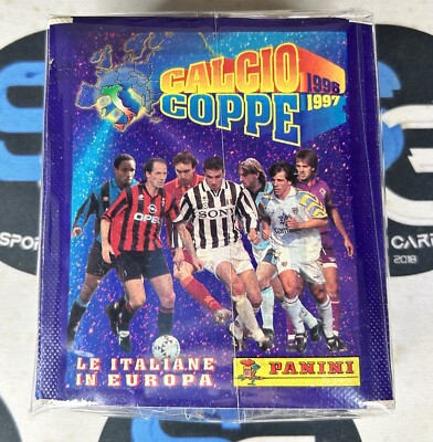 1996-97 Panini Calcio Coppe Soccer Sticker Packs (Lot of 50 Packs)