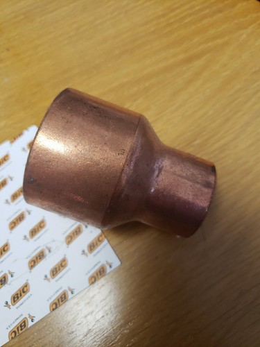 1 New Copper Reducer Coupling 2" x 1 1/4" Plumbing Fitting